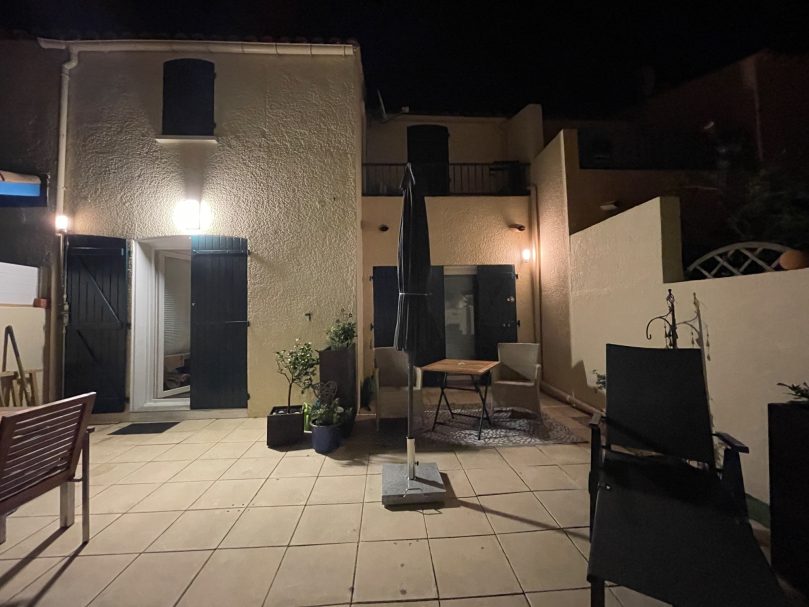 Abendstimmung am Ferienhaus